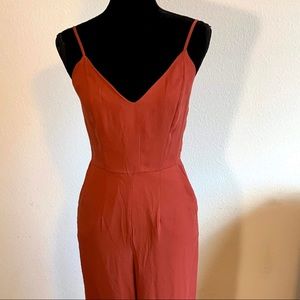 Deep orange jumpsuit